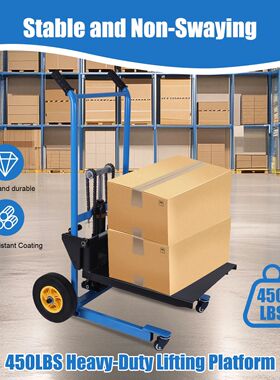 450 Lbs Pallet Jack Table Cart 2 Universal Wheels Manual