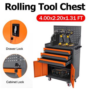 Heavy Duty Rolling Tool Chest with Drawers Tool Box