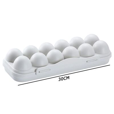 12 Grid Egg Holder Shockproof Egg Container Plastic Egg