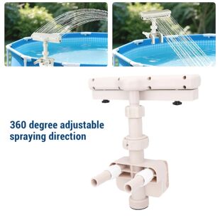 Degree Pool Waterfall Fountain for Outdoor Decor Relaxation