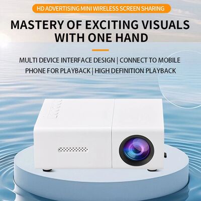 1080P LED Mini Projector Compatible with HDMI AV Laptop