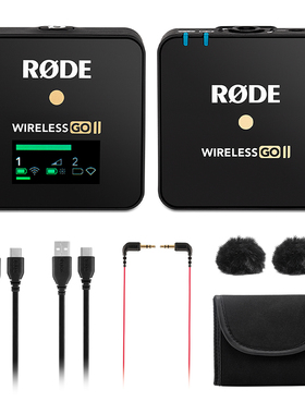 罗德RODE wireless Go II二代一拖一无线小蜜蜂可升级一拖二