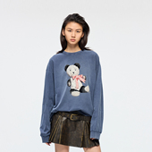 UOOYAA T恤 熊猫旧玩偶长袖 乌丫2026春季 新款