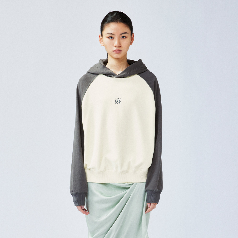 UOOYAA乌丫插肩袖连帽卫衣