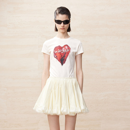 UOOYAA/乌丫印花油画T恤