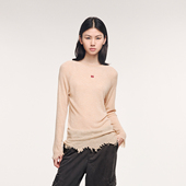 UOOYAA 羊毛不规则下摆套头毛衫 乌丫冬季 新款