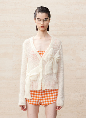 UOOYAA/乌丫「Professional Women」系列蝴蝶结开衫