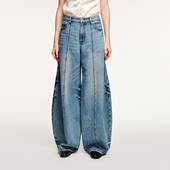 UOOYAA 「奇幻都市」烫钻气球牛仔裤 乌丫2025冬季 新款