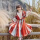 民族风儿童斗篷古风夭夭过年喜庆 拜年服套装 汉服2024新款 女童冬款