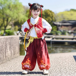 哪吒衣服儿童服装小哪吒cos服男女童表演服幼儿园毕业舞蹈演出服