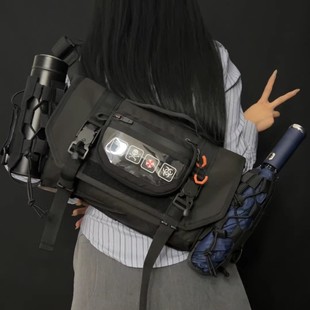 五弟装备 小号鹤立邮差包 男战术机能单肩包斜挎包通勤包MOLLE包