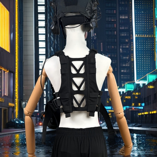 青龙胸包背带战术双肩胸挂带背负胸包肩带多功能胸挂通用背带配件