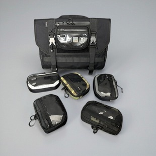 五弟装备 鹤立副包molle附包小号透明收纳包机能风男士EDC工具包