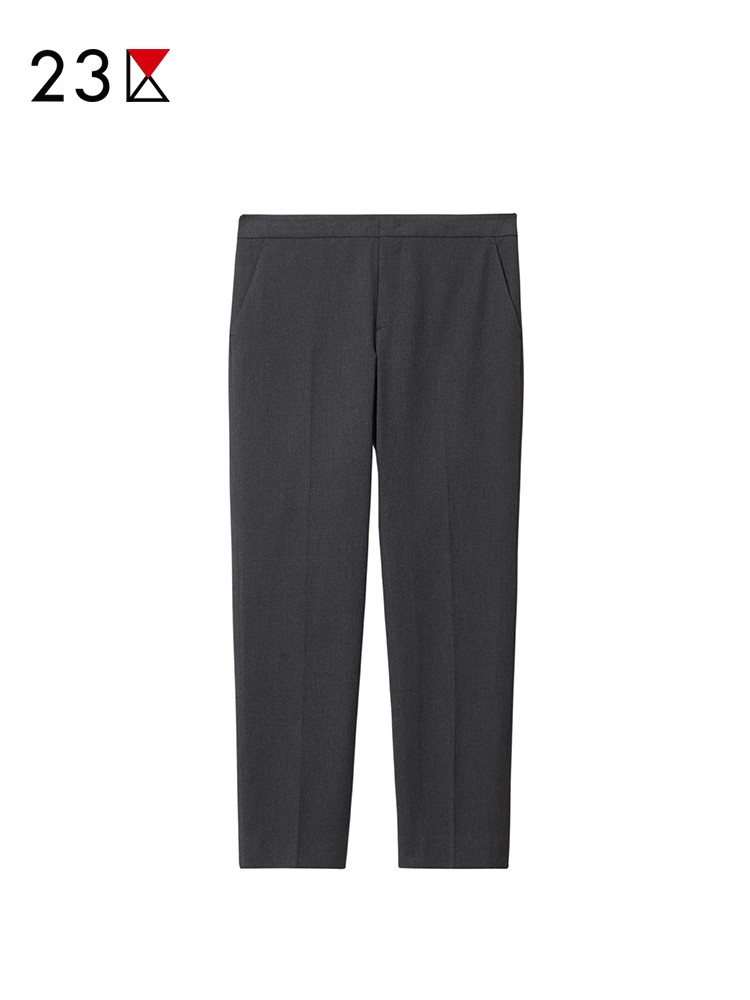 修身混纺微弹九分铅笔裤商场同款