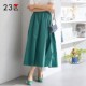 半松紧腰过膝中长半身裙喇叭裙伞裙商场同款 23区日系秋季 宽松版