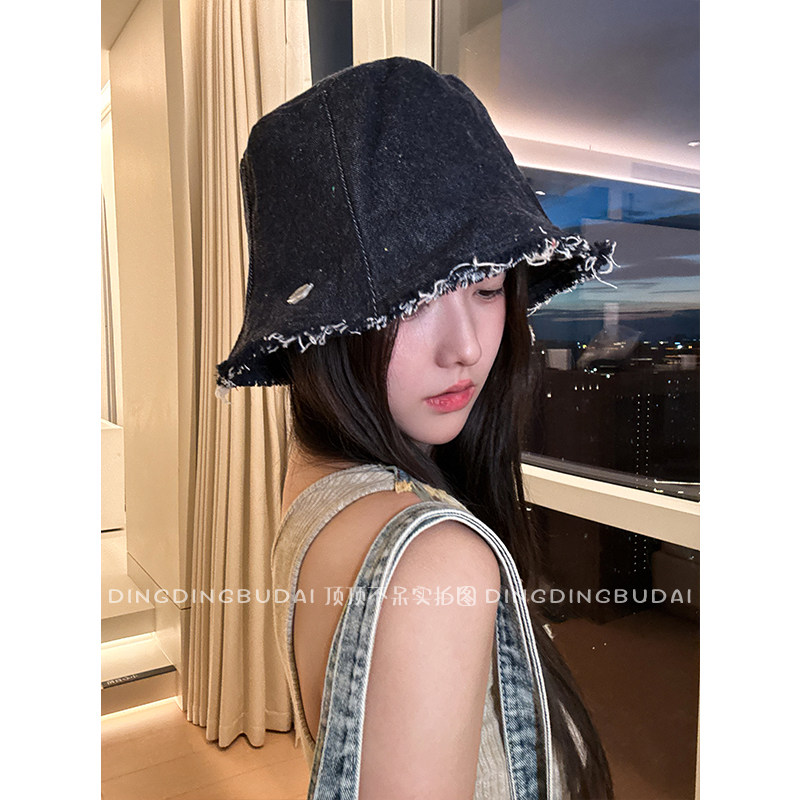 【毛边水桶帽】薄款日系百搭显脸小韩版休闲盆帽素颜遮脸渔夫帽