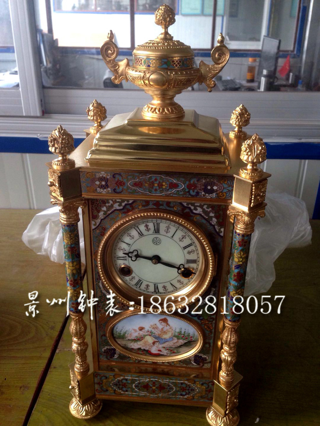 钟 仿故宫宫廷钟表 博物馆座钟 纯铜机械 报时台钟 仿古董发条钟