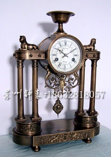欧洲座钟 钟表 仿法国古钟 仿故宫发条 机械纯铜 台钟风水钟
