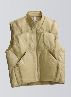 TRANSFO Down Waistcoat 超轻尼龙可脱卸羽绒包无性别羽绒马甲