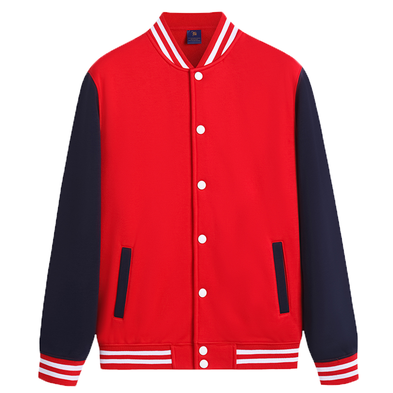 珞霏棒球服卫衣学生班服加绒外套团体工作服园服定制印字logo订做