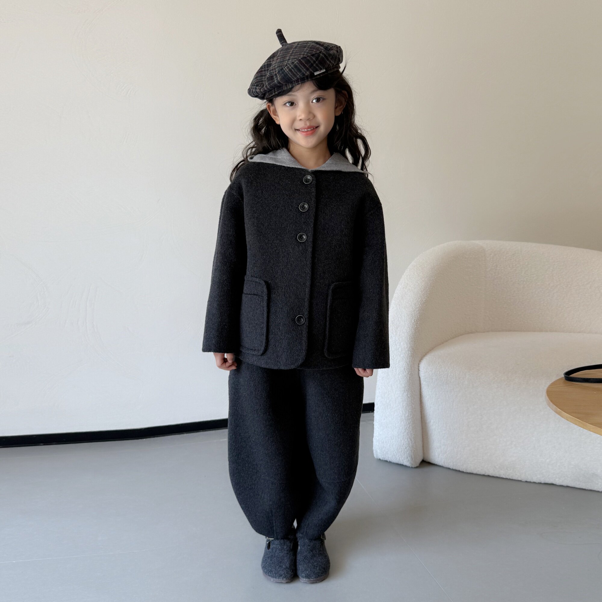 儿童双面呢羊绒外套2025秋冬新款男女童羊毛加厚保暖呢子套装,童装/婴儿装/亲子装,呢大衣,淘宝优惠券,粉丝福利购,淘宝优惠卷