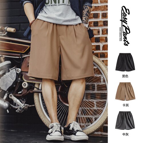 马登工装 美式休闲Easypants短裤免烫抗皱垂感宽松直筒五分裤男夏