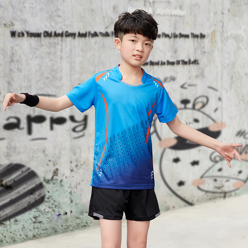 新款儿童羽毛球服套装中小学生运动会比赛服男童女童速干乒乓球服