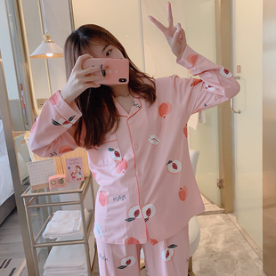 145CM矮小个子睡衣女纯棉长袖家居服女春秋加小XXS两件套装可外穿