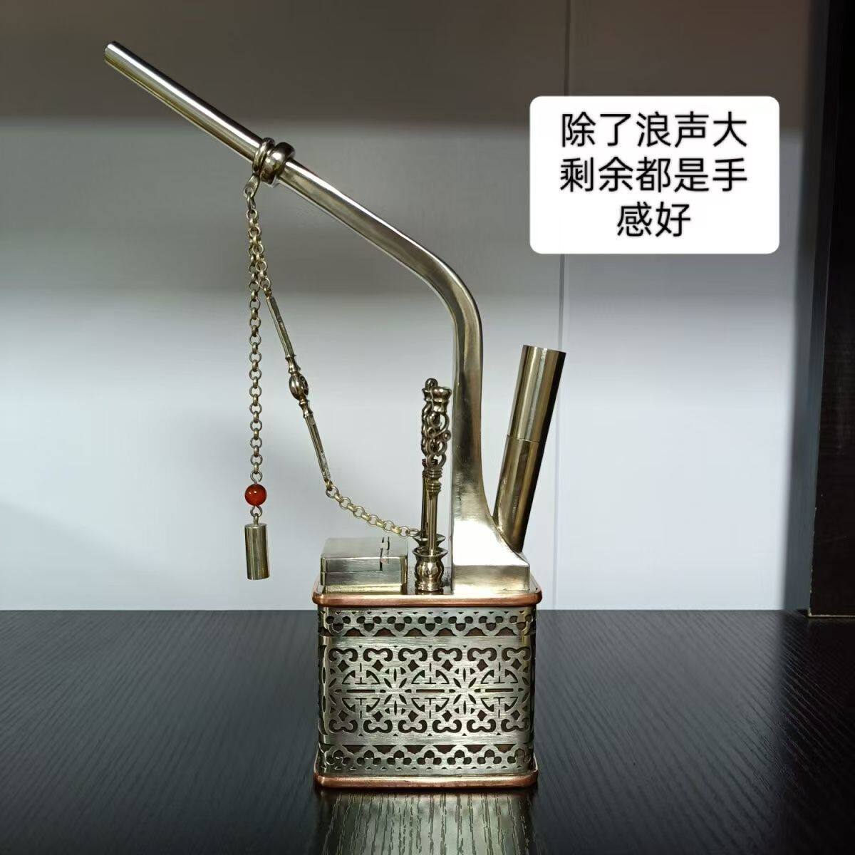 纯白铜纯手工仿古复古浪头大纯铜水烟瓶水烟壶水烟袋水烟锅水斗壶