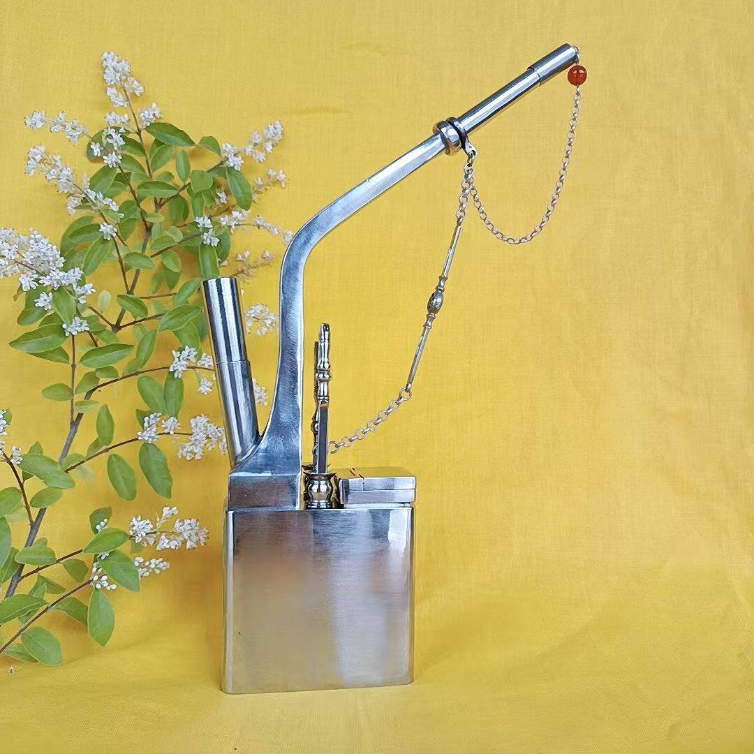 复古纯铜水烟壶手工制作