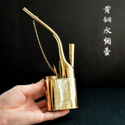 纯铜一口香水过滤烟袋锅水烟嘴