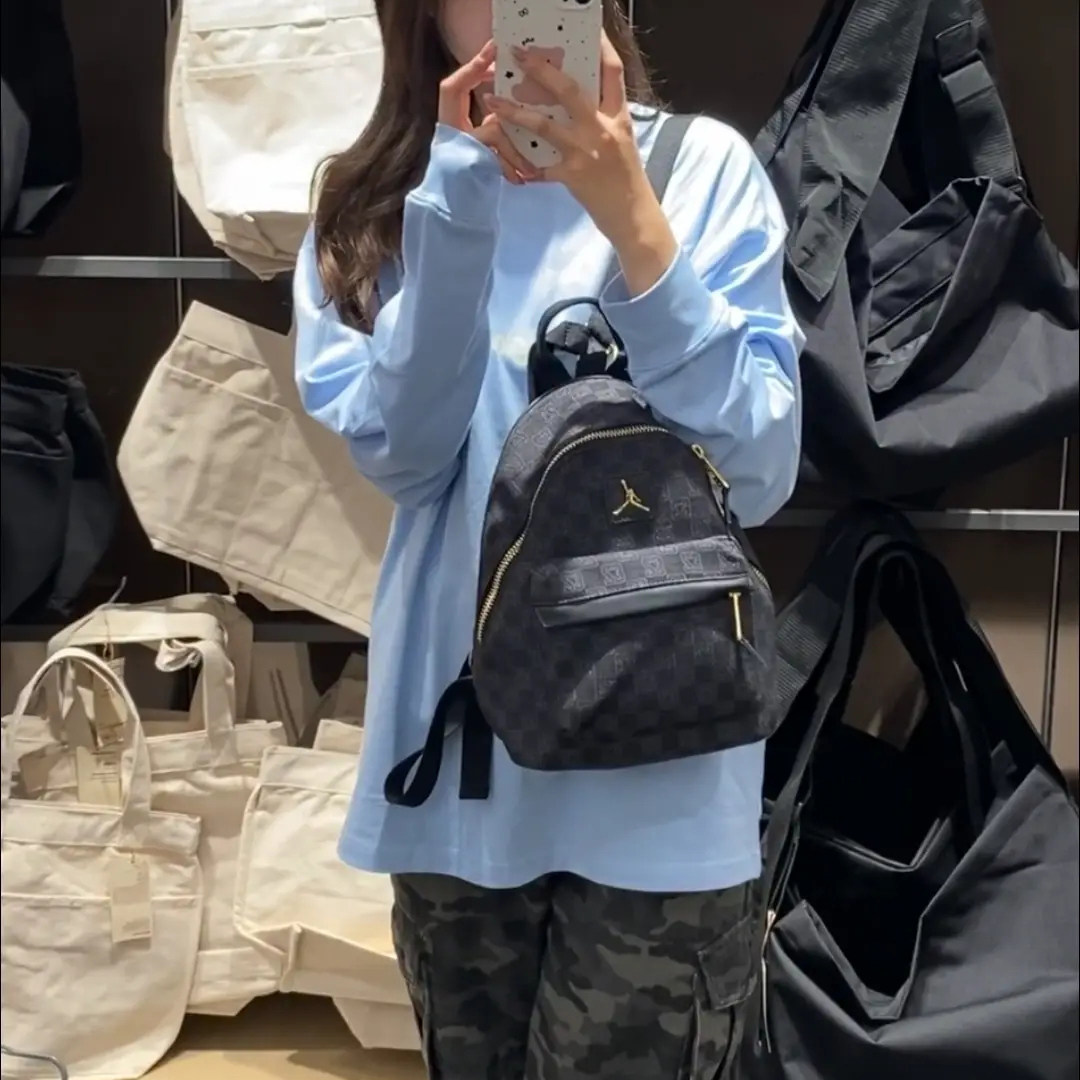 正品Nike耐克JORDAN男女款百搭便携运动休闲双肩包FJ9679-010