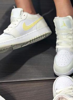 正品NIKE耐克AJ女鞋大童时尚简约低帮运动轻便休闲板鞋FV8486-181