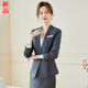 气质高级感职业西服套装 女两件套2025新款 工作服套裙 西装 灰色秋季
