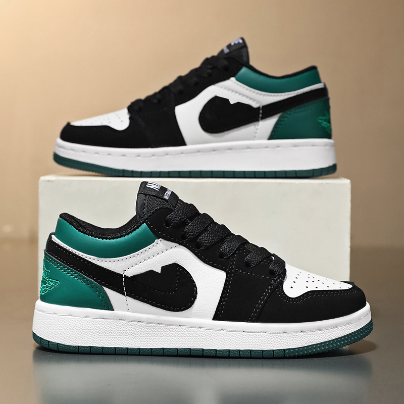 新款中大童运动鞋2025爆款板鞋子男童莆田儿童休闲鞋男生黑绿学生