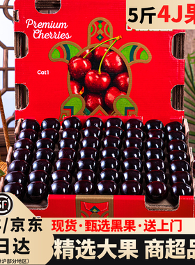 智利车厘子新鲜水果当季整箱5斤原箱礼盒孕妇3j4j级进口樱桃包邮