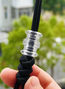 SSD工作室半透明白色树脂伞绳EDC刀坠背包挂坠吊坠DIY珠折刀挂件