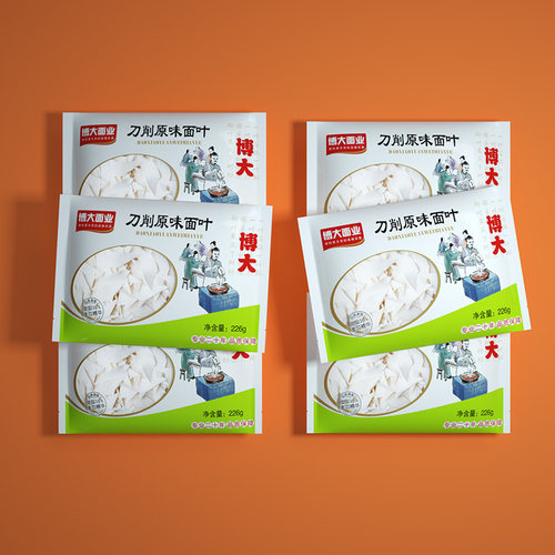 博大刀削原味面叶面片226g*6袋