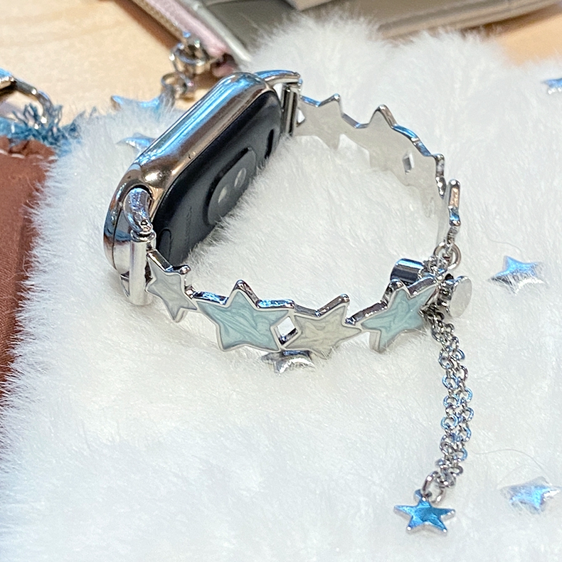 onebag夏天星星适用小米手环9表带彩色小米87手镯10NFC金属9pro女