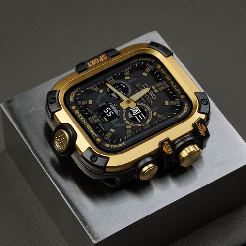 适用苹果手表s8AppleWatch45mmPC+金属保护壳iWatchS9全包一体壳