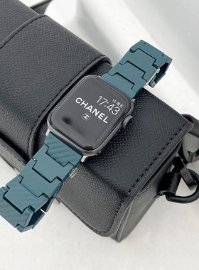 适用苹果手表iwatch789树脂表带applewatch10马卡龙创意纤维纹SE
