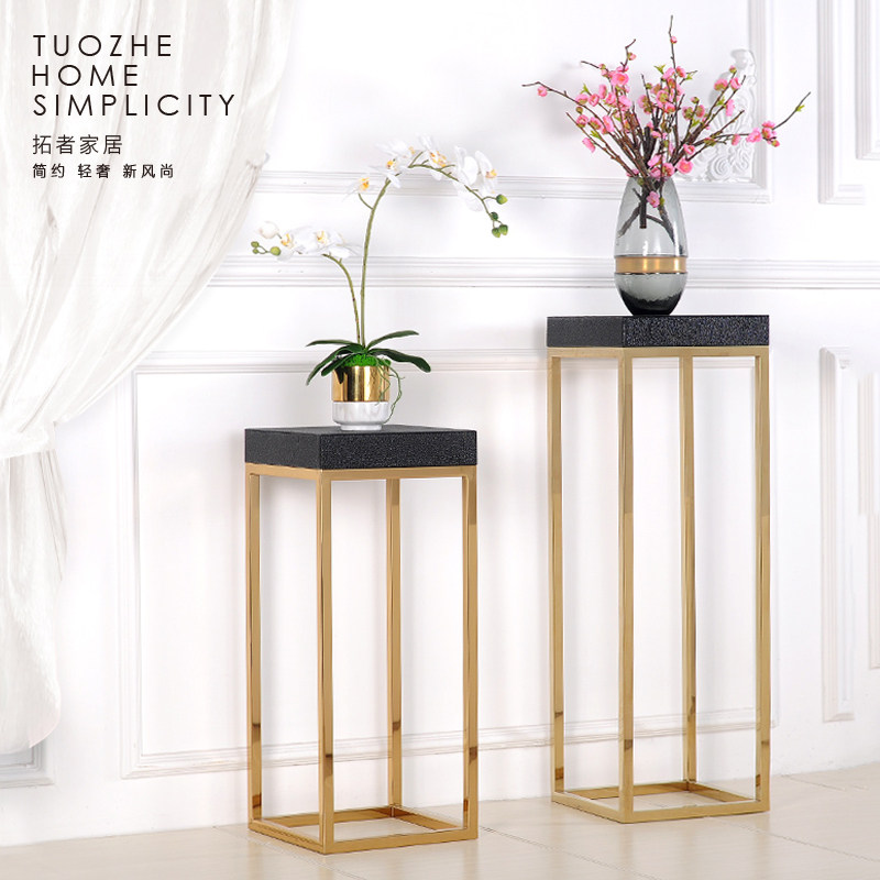 北欧ins风花架不锈钢盆栽装饰置物架样板房客厅玄关花几摆台摆件在类目 住宅家具, 架类, 花架/花几中 - 来自Buy2taobao.com提供专业的淘宝代购服务