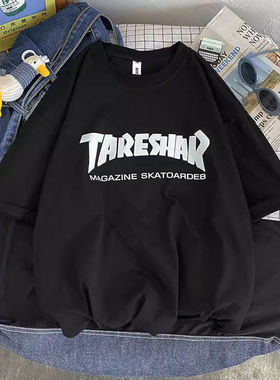 潮流宽松短袖潮牌ins恤半袖时尚百搭红男网个性t超火衣服cec港风