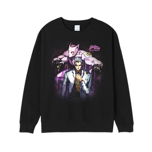 jojo的奇妙冒险绯红之王黄金之风周边印花春秋圆领卫衣男女同款bf