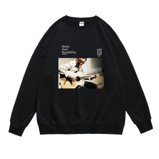 音乐节李宗盛演唱会歌迷服印花秋冬长袖圆领无帽卫衣男女学生青年