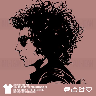 鲍勃迪伦民谣诗人bobdylan像一块滚石周边欧美纯棉短半袖男女T恤