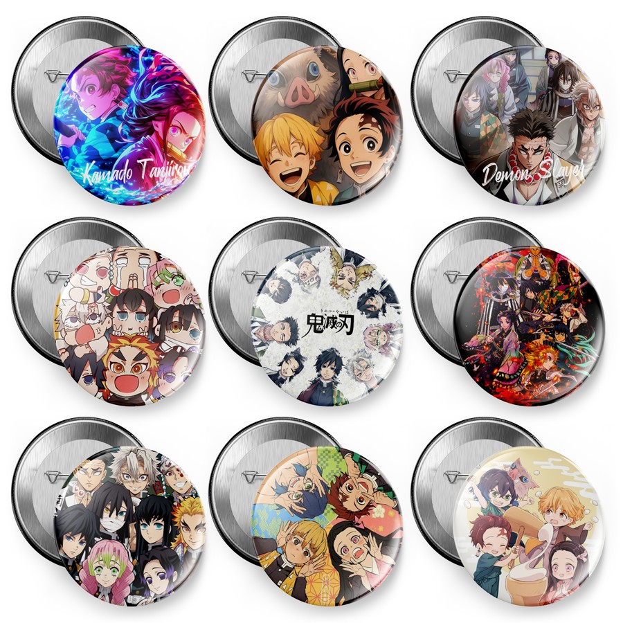 鬼灭之刃吧唧胸章书包挂件冰箱贴