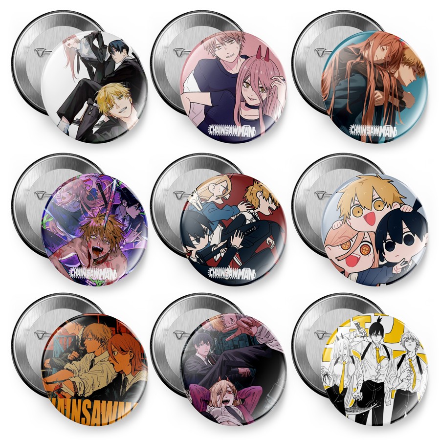 链锯人胸章书包挂件磁吸冰箱贴