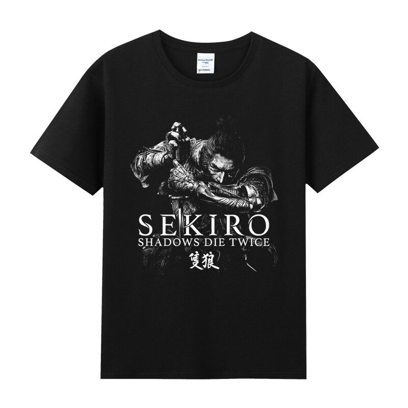 影逝二度SEKIRO主机游戏周边纯棉圆领短袖半袖T恤体恤男 夏季只狼