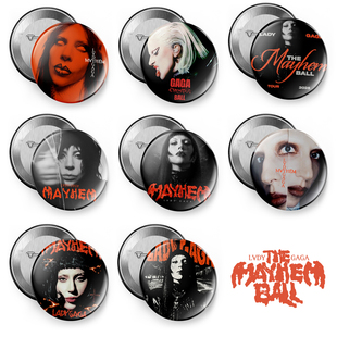 ladygaga日本演唱会mayhem周边吧唧徽胸章挂件别针磁贴冰箱贴